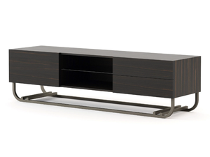 HIS - Wood veneer TV cabinet with doors _ Stylish Club